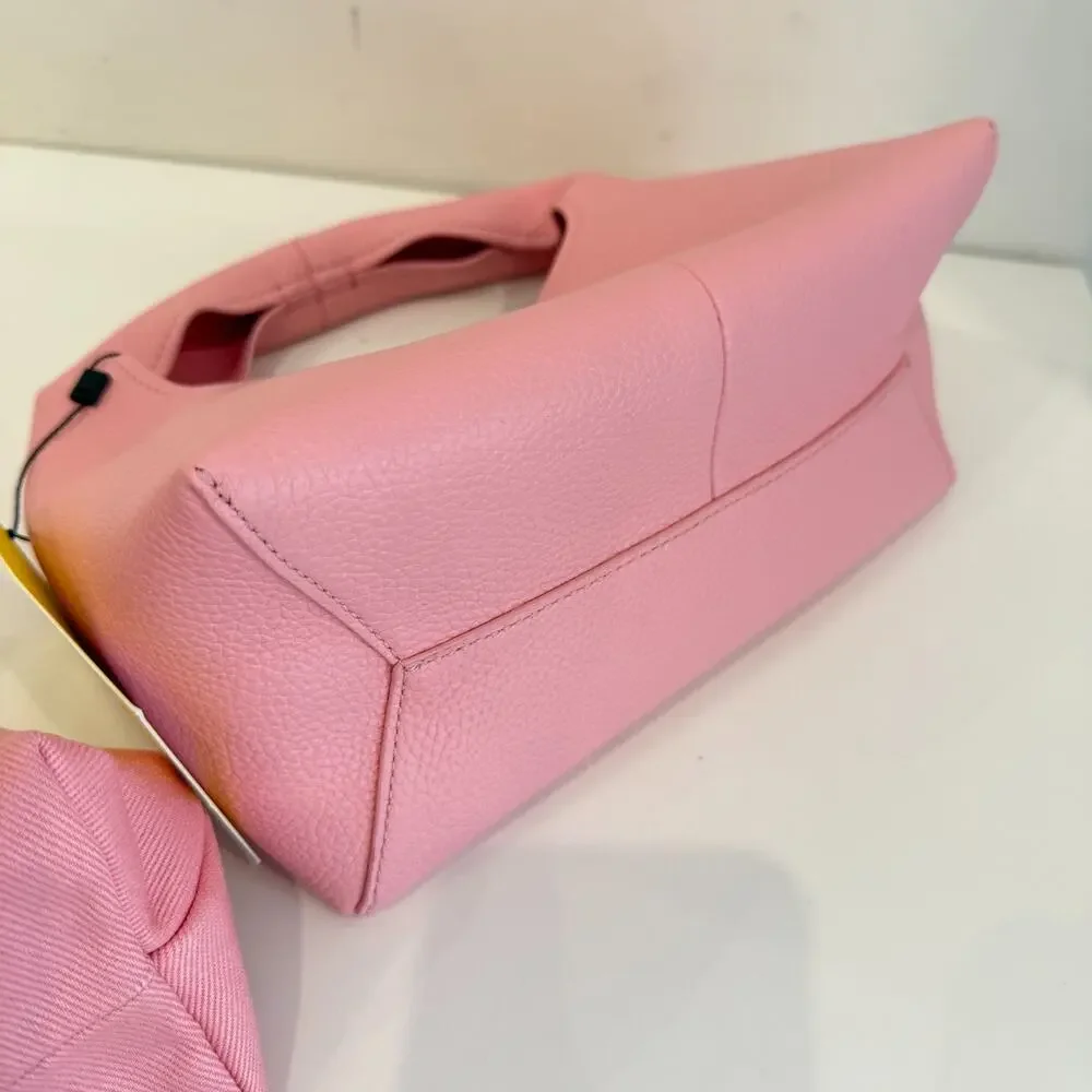 Marc Jacobs Women's Ribbon Pink The Mini Sack Leather Top Handle Bag Authentic - Picture 15 of 16
